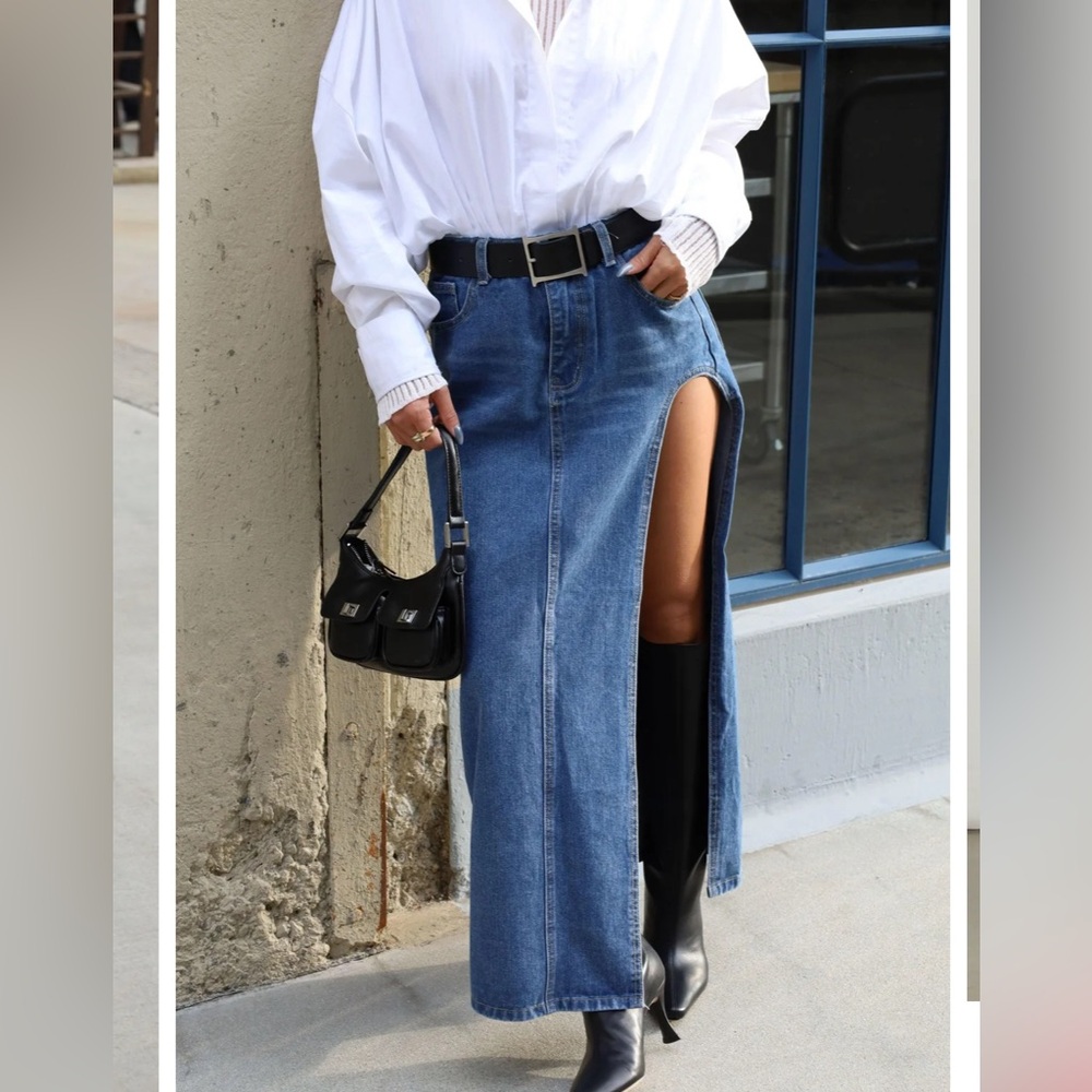 Split Decision Maxi Skirt